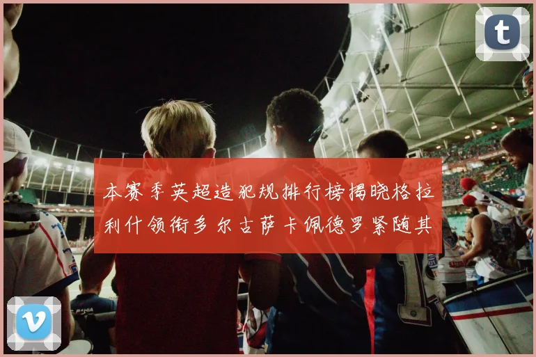 本赛季英超造犯规排行榜揭晓格拉利什领衔多尔古萨卡佩德罗紧随其后